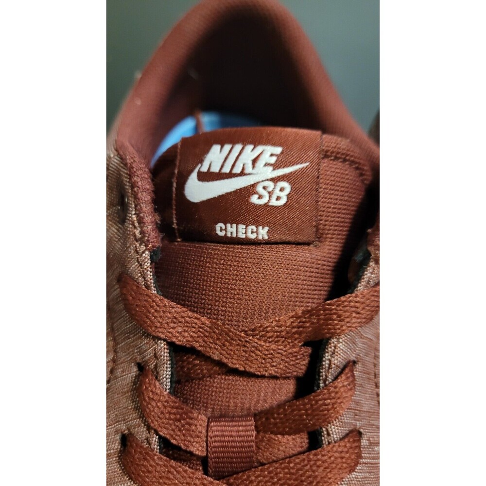 Size 12 - Nike Check Solar SB Canvas Premium Dark Team Red - Picture 3 of 10